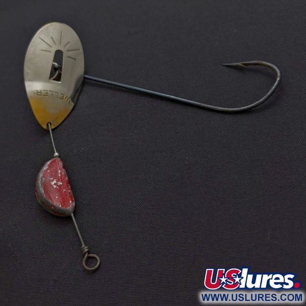 Weller June-Bug Stripe-on, srebrozłoto, 14 g błystka obrotowa #24278