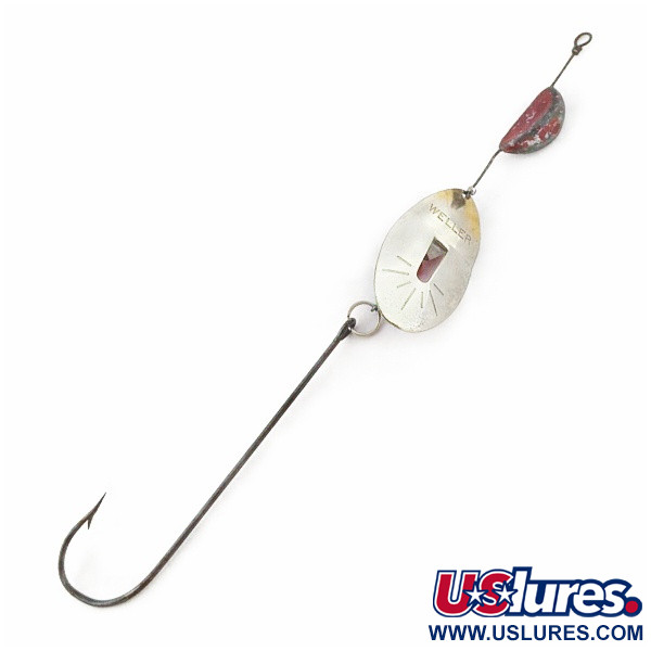 Weller June-Bug Stripe-on, srebrozłoto, 14 g błystka obrotowa #24278