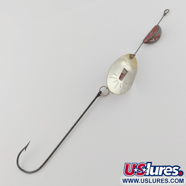 Weller June-Bug Stripe-on, srebrozłoto, 14 g błystka obrotowa #24278