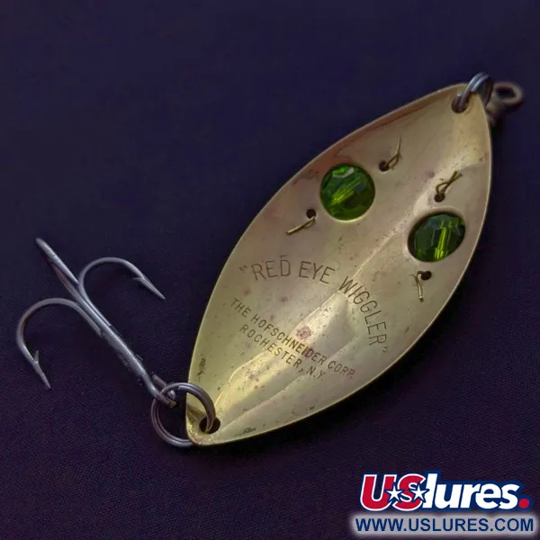 Hofschneider Red Eye Wiggler, gold/green, 25 g błystka wahadłowa #24288