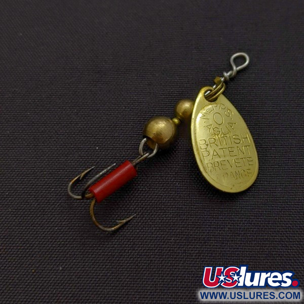  Mepps Aglia 0 (1960s), gold, 2,5 g błystka obrotowa #24289