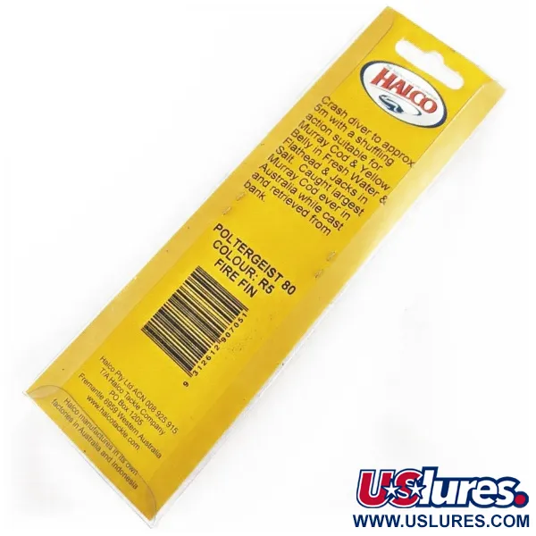  Halco Poltergeist 80, Fire Fin, 17 g wobler #24305