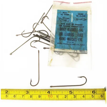 Mustad Sears Carlise hooks size 2 #24308