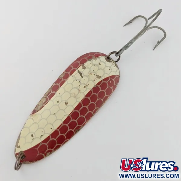 Eppinger Dardevle Huskie Junior Detroit (1950s), nikiel/czerwony, 58 g błystka wahadłowa #24338