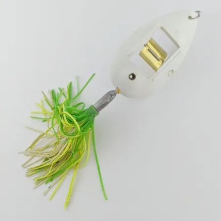 Norman Weedwalker, biały/żółty/zielony, 19 g błystka wahadłowa #24354