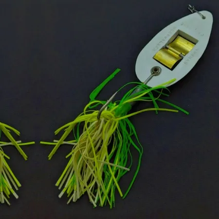 Norman Weedwalker, biały/żółty/zielony, 19 g błystka wahadłowa #24354