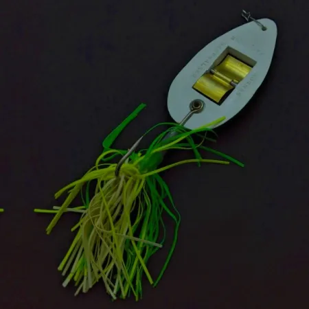 Norman Weedwalker, biały/żółty/zielony, 19 g błystka wahadłowa #24354