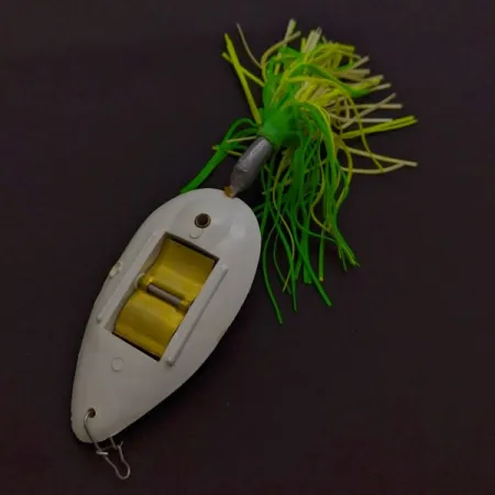 Norman Weedwalker, biały/żółty/zielony, 19 g błystka wahadłowa #24354