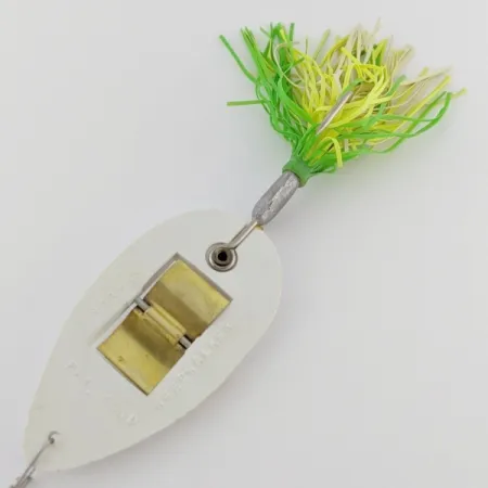 Norman Weedwalker, biały/żółty/zielony, 19 g błystka wahadłowa #24354