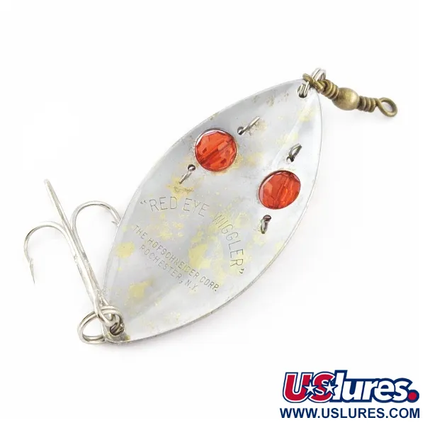  Hofschneider Red Eye Wiggler, srebrne/mosiężne/, 25 g błystka wahadłowa #24361