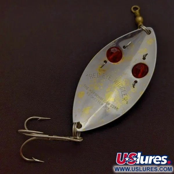  Hofschneider Red Eye Wiggler, srebrne/mosiężne/, 25 g błystka wahadłowa #24361