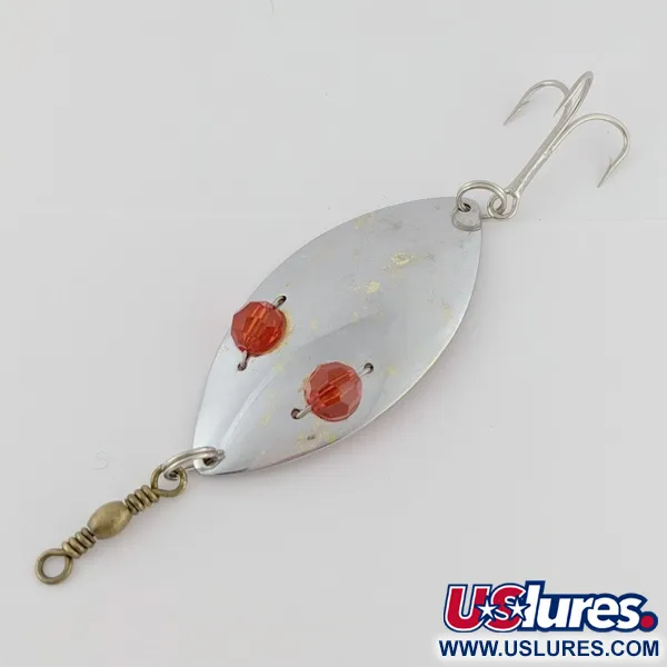  Hofschneider Red Eye Wiggler, srebrne/mosiężne/, 25 g błystka wahadłowa #24361