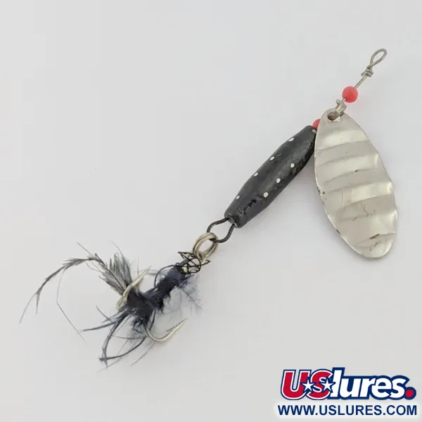 Dolphin Marble Spinner (Japan), nikiel/czarny, 7 g błystka obrotowa #24421