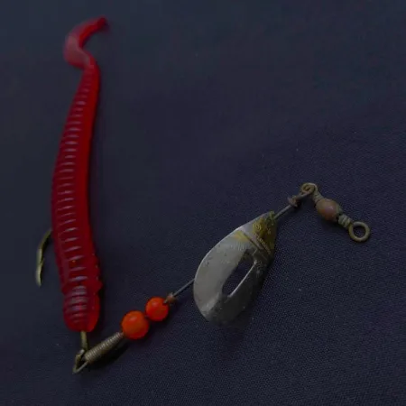 Pflueger June Bug №4 Błystka, Czerwony/Nikiel, 6 g, Offset Arm, #24501