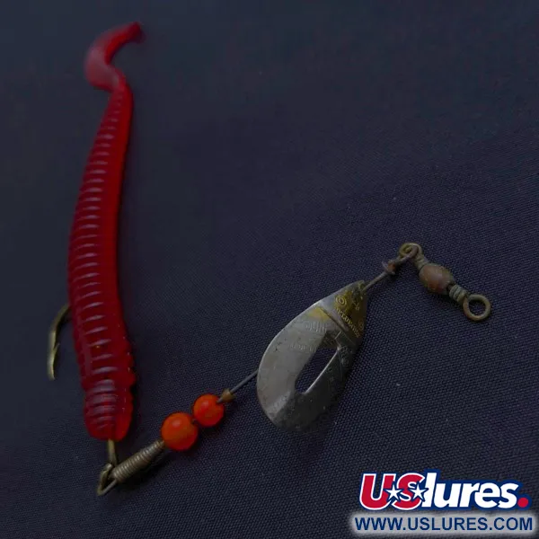 Pflueger June Bug №4 Błystka, Czerwony/Nikiel, 6 g, Offset Arm, #24501