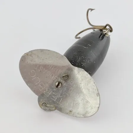 Arbogast Jitterbug Wobler powierzchniowy, Czarny, 4 g, Metalowy ster, #24507