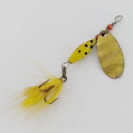 Abu Garcia Reflex Błystka Obrotowa, Mosiądz/Żółty, 3.2 g, Pióra, #24554