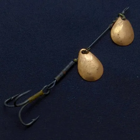 Worth Double Blade Spinner Błystka, Miedź, 1.5 g, Dwie Paletki, #24603