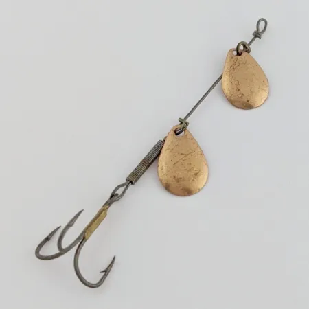 Worth Double Blade Spinner Błystka, Miedź, 1.5 g, Dwie Paletki, #24603