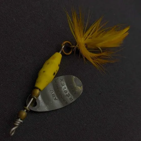 Abu Garcia Spinnaren Reflex Błystka, Czarny/Żółty, 4g, z chwostem, #24621