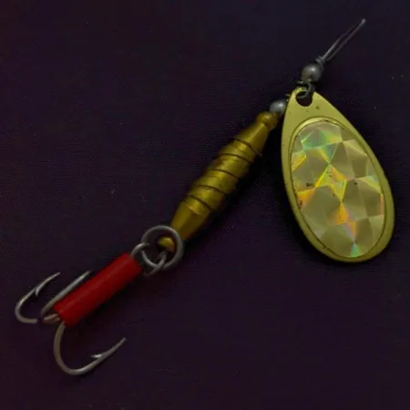 Błystka Glen Evans Spinner, złota, 7 g, kotwiczka z wężykiem, #24690