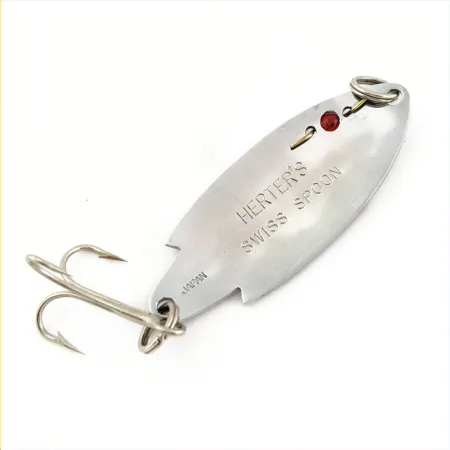 Herter's Swiss Spoon Wahadłówka, Nikiel, 7g, Czerwony Koralik, #24721
