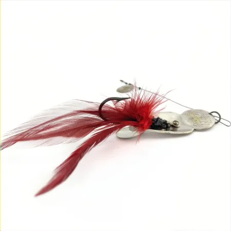 Heddon Queen Stanley Spinnerbait, Nikiel, 14g, Czerwone Pióra, #24741