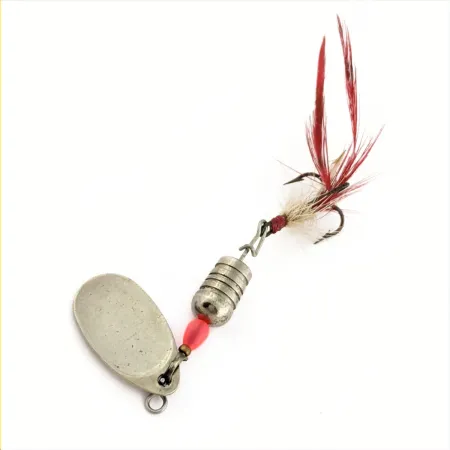 Błystka Heddon HEP 1, nikiel, 3.6 g, chwost z piór, #24746