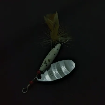 Abu Garcia Spinnaren Reflex błystka, Nikiel/Biały, 7 g, #24755