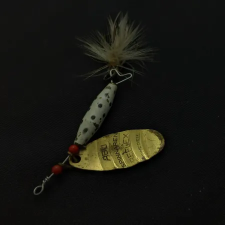 Abu Garcia Spinnaren Reflex, Złoty/Biały, 7g, Chwost, #24811