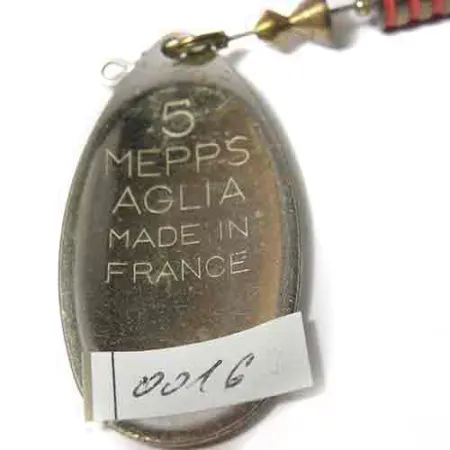 Mepps Aglia 5 Musky Killer, srebro, stal/mosiądz/czerwony/czarny, 16 g błystka obrotowa #0016