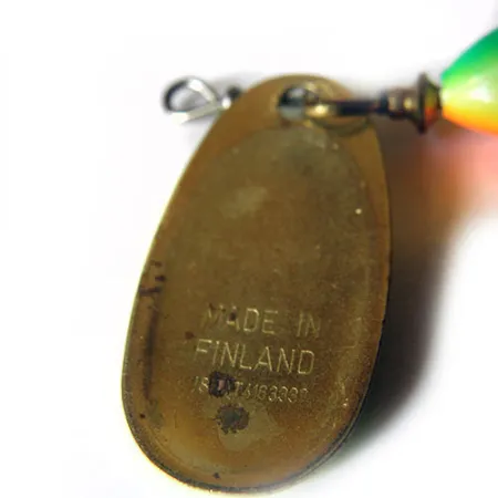 Blue Fox Super Vibrax 2 Minnow, zielony/żółty/pomarańczowy, 8 g błystka obrotowa #0227