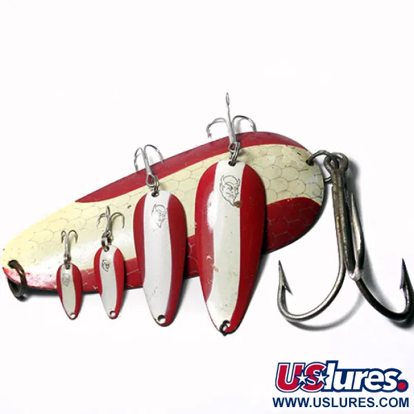 Eppinger Dardevle Huskie Devle, czerwony/biały, 91 g błystka wahadłowa #0245