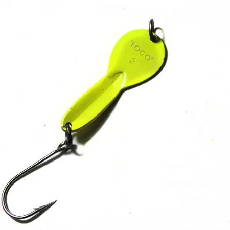 Luhr Jensen Loco 2, żółty/czerwony, 9 g błystka wahadłowa #0246