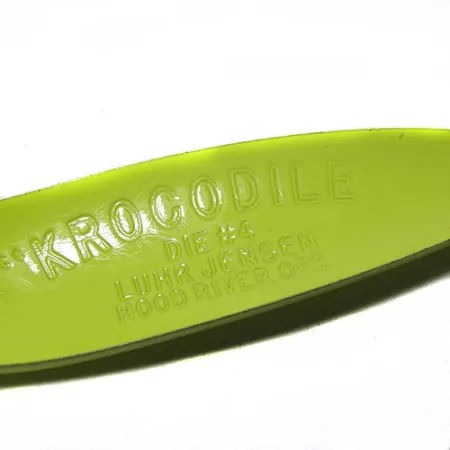 Luhr Jensen Krocodile DIE #4, żółty zielony, 14 g błystka wahadłowa #0263