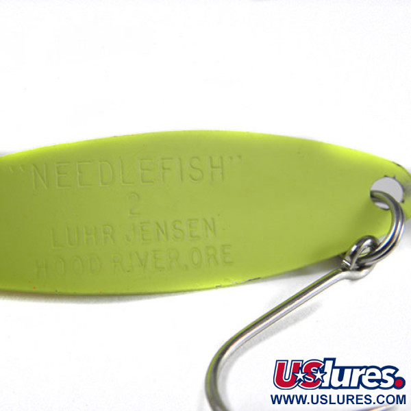 Luhr Jensen Needle fish 2, żółty/czerwony, 3 g błystka wahadłowa #0372