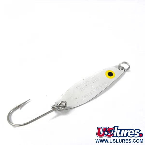 Luhr Jensen Needlefish 2, biały/pomarańczowy/żółty/zielony, 3 g błystka wahadłowa #0373