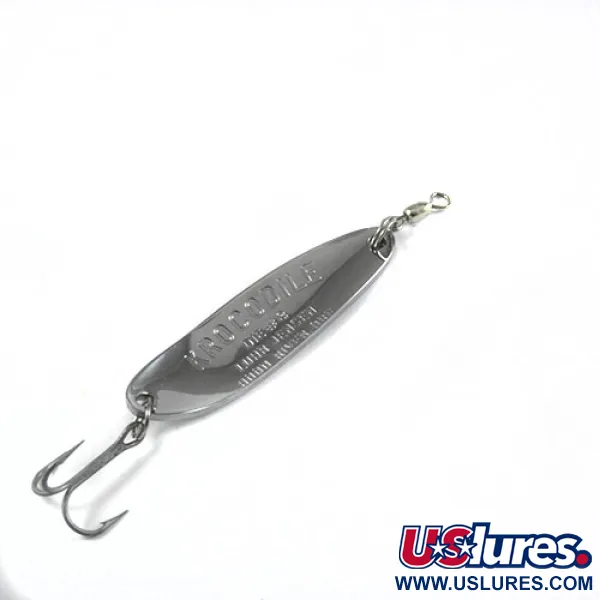 Luhr Jensen Krocodile DIE #3, nikiel/zielony hologram, 14 g błystka wahadłowa #0402