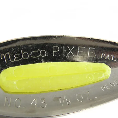 Nebco Pixee, nikiel/żółty, 25 g błystka wahadłowa #0510