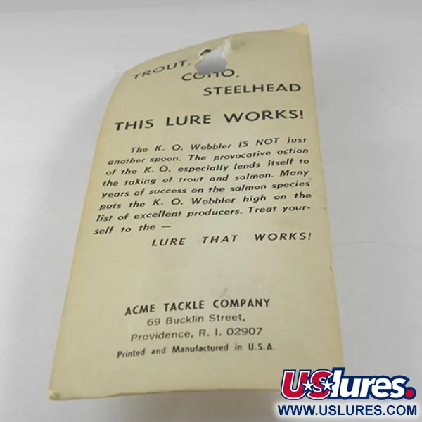 Acme K.O. Wobbler, nikiel/pomarańczowy, 14 g błystka wahadłowa #0524