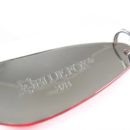 Blue Fox Strobe Tear Drop Spoon, czerwony/biały, 11 g błystka wahadłowa #0540
