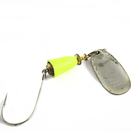 Blue Fox Super Vibrax 3, srebrny/neonowa zieleń, 8,4 g błystka obrotowa #0660