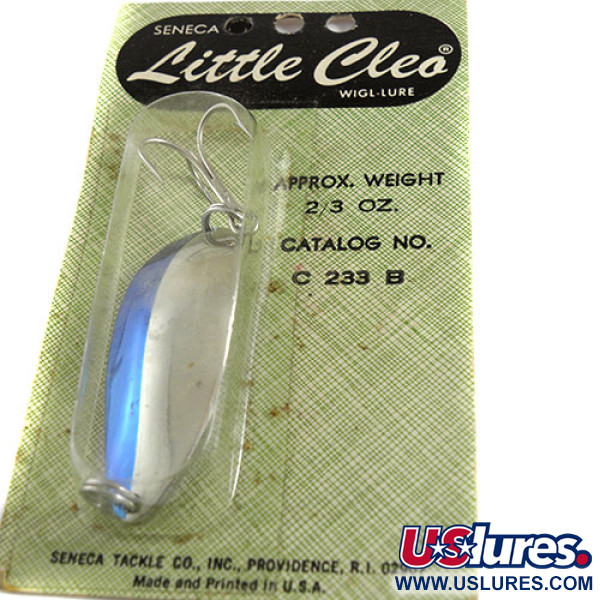 Seneca Little Cleo (Hula Girl), nikiel/niebieski, 18 g błystka wahadłowa #0673