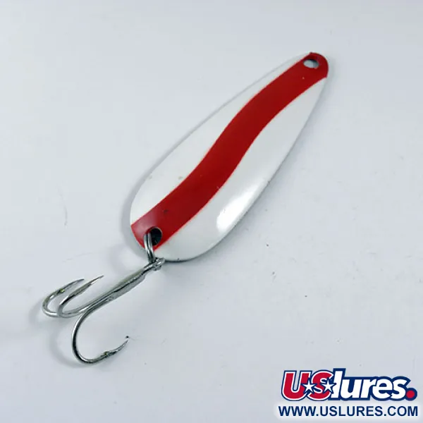  Len Thompson #2, czerwony/biały, 28 g błystka wahadłowa #0739