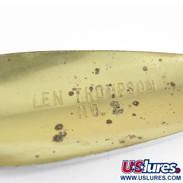  Len Thompson #2, czerwony/biały, 28 g błystka wahadłowa #0739