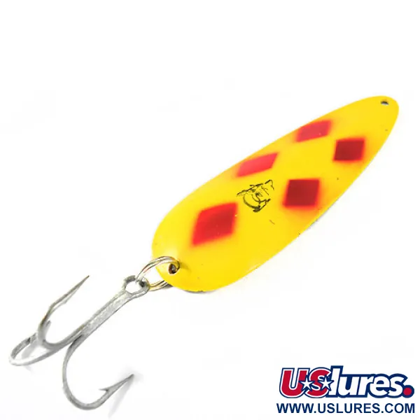 Eppinger Dardevle, żółto/czerwony Five of Diamonds, 28 g błystka wahadłowa #0758