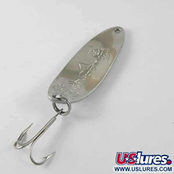 Seneca Little Cleo (Hula Girl), biały/niebieski/cekiny, 10 g błystka wahadłowa #0767