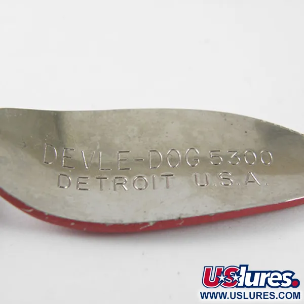 Eppinger Dardevle Devle-Dog 5300, czerwony/biały, 10 g błystka wahadłowa #0774