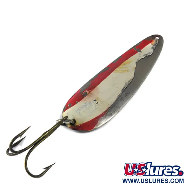 Eppinger Dardevle, nikiel/czerwony/biały, 28 g błystka wahadłowa #0802