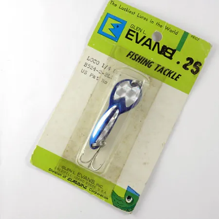 Glen Evans Loco, nikiel/niebieski, 7 g błystka wahadłowa #0810
